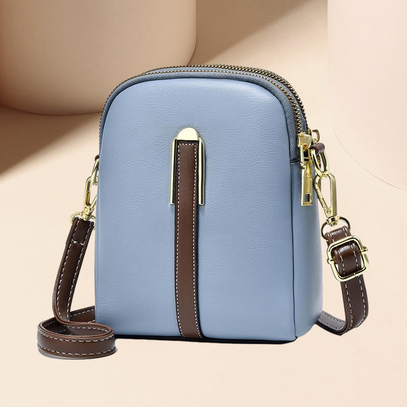 Sac en cuir élégance à blocs de couleurs de luxe