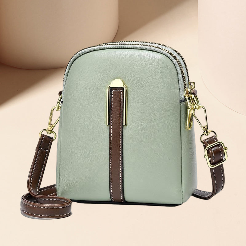 Sac en cuir élégance à blocs de couleurs de luxe