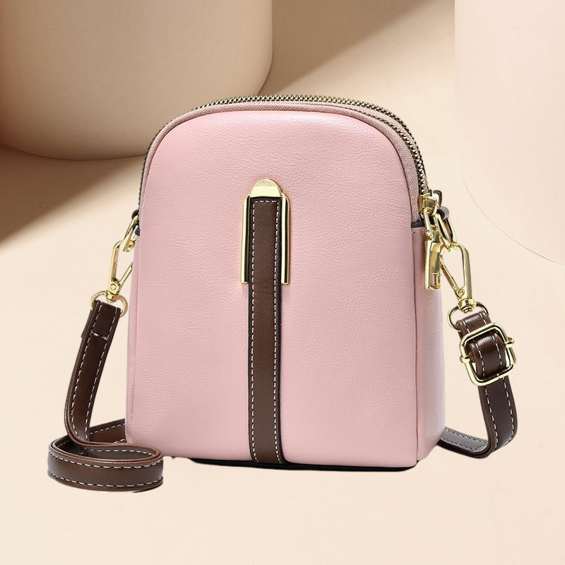 Sac en cuir élégance à blocs de couleurs de luxe