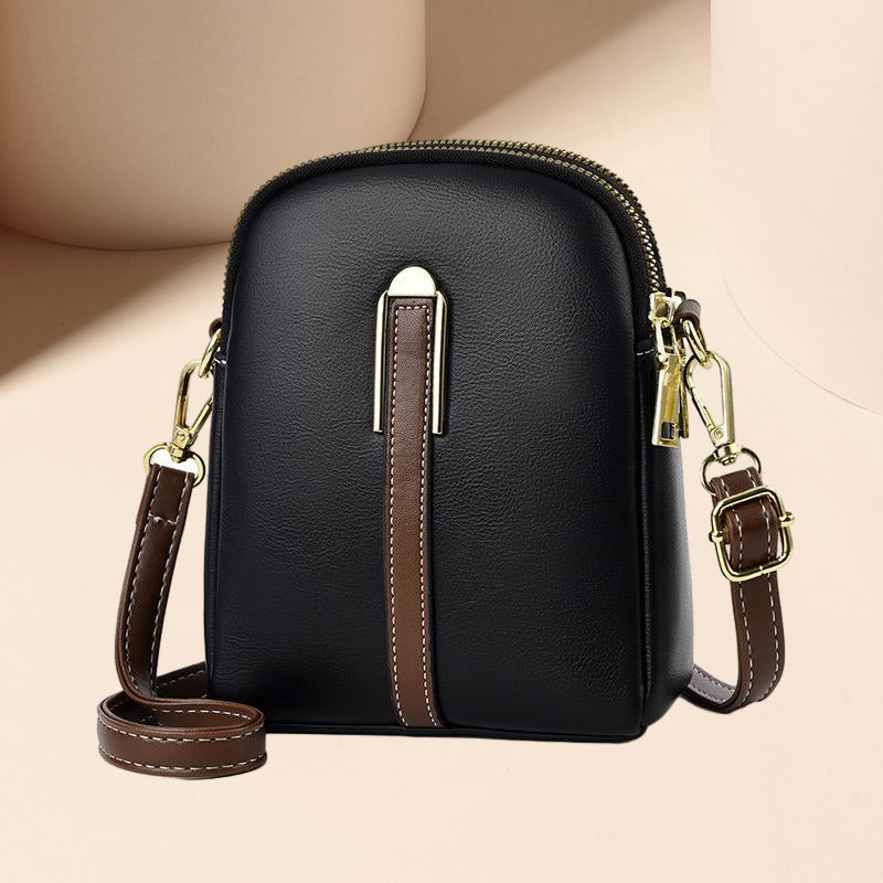 Sac en cuir élégance à blocs de couleurs de luxe