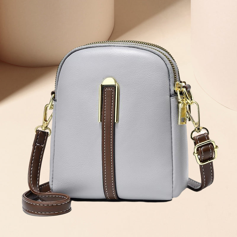 Sac en cuir élégance à blocs de couleurs de luxe