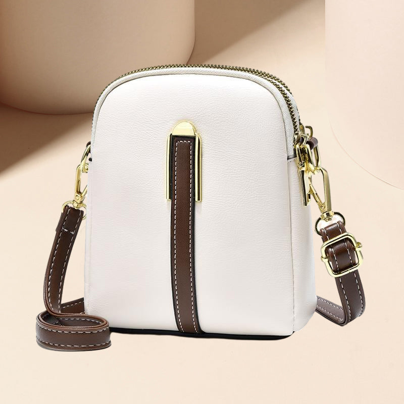 Sac en cuir élégance à blocs de couleurs de luxe