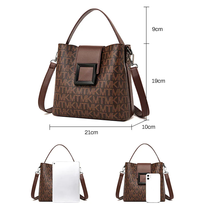 Sac seau élégant en toile avec motif artistique par L'Atelier Chic