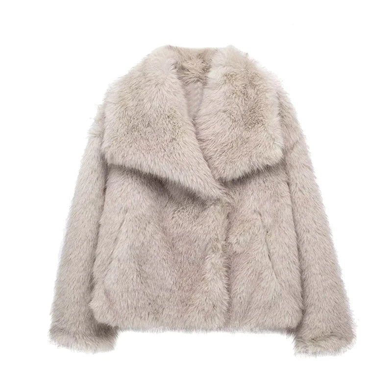 Élodie - Manteau en Fourrure de Luxe