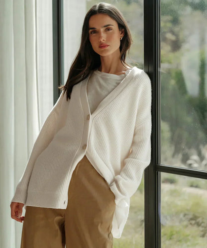 Lumineux Cardigan Élégant à Col V