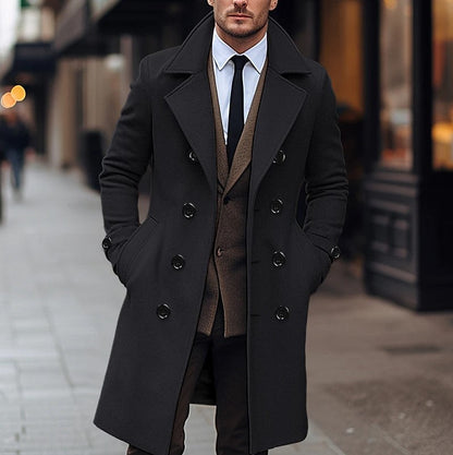Manteau en laine élégant pour homme pour la saison automne-hiver par Loria