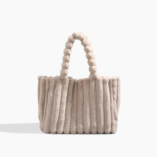 Sac de Transport Luxe en Peluche CloudPuff, Confort et Élégance pour Vos Accessoires