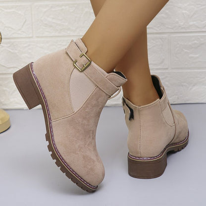 Verona - Bottines Élégantes Femme à Talon Épais et Confortable