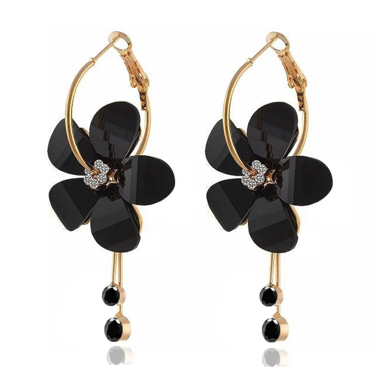 Boucles d'oreilles Élégance Fleurie en Lilas