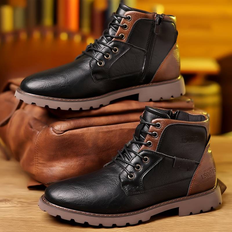 Édition Prestige - Bottines en Cuir Authentique pour Homme