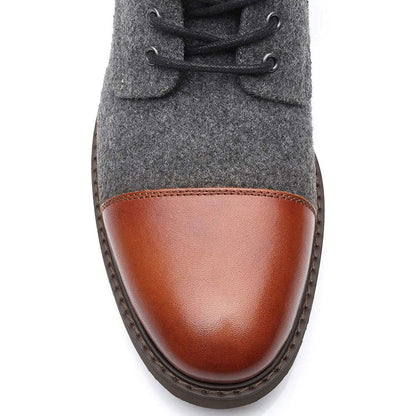 Bottines en cuir rétro Lancelot avec lacets