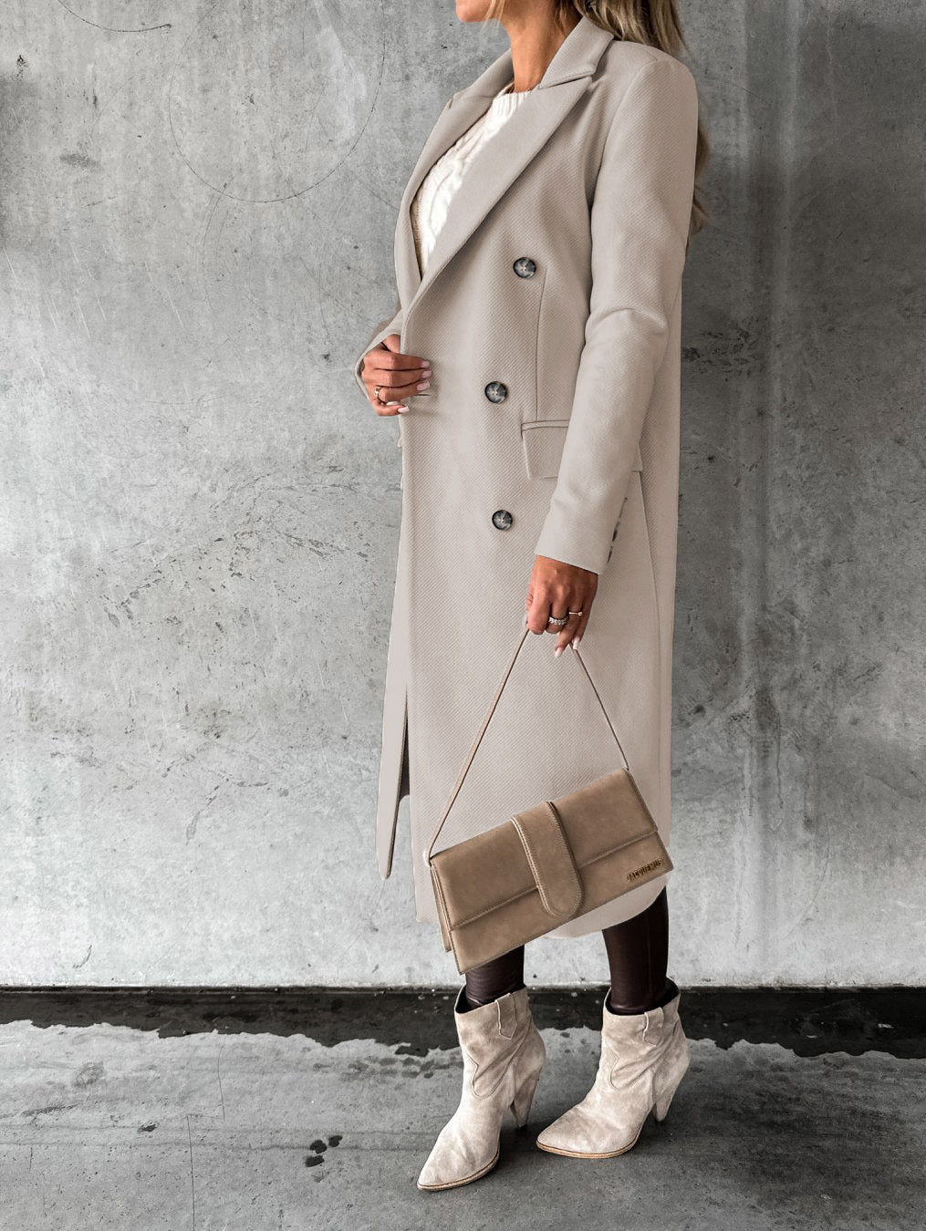 Leront - Manteau d'hiver trench-coat premium