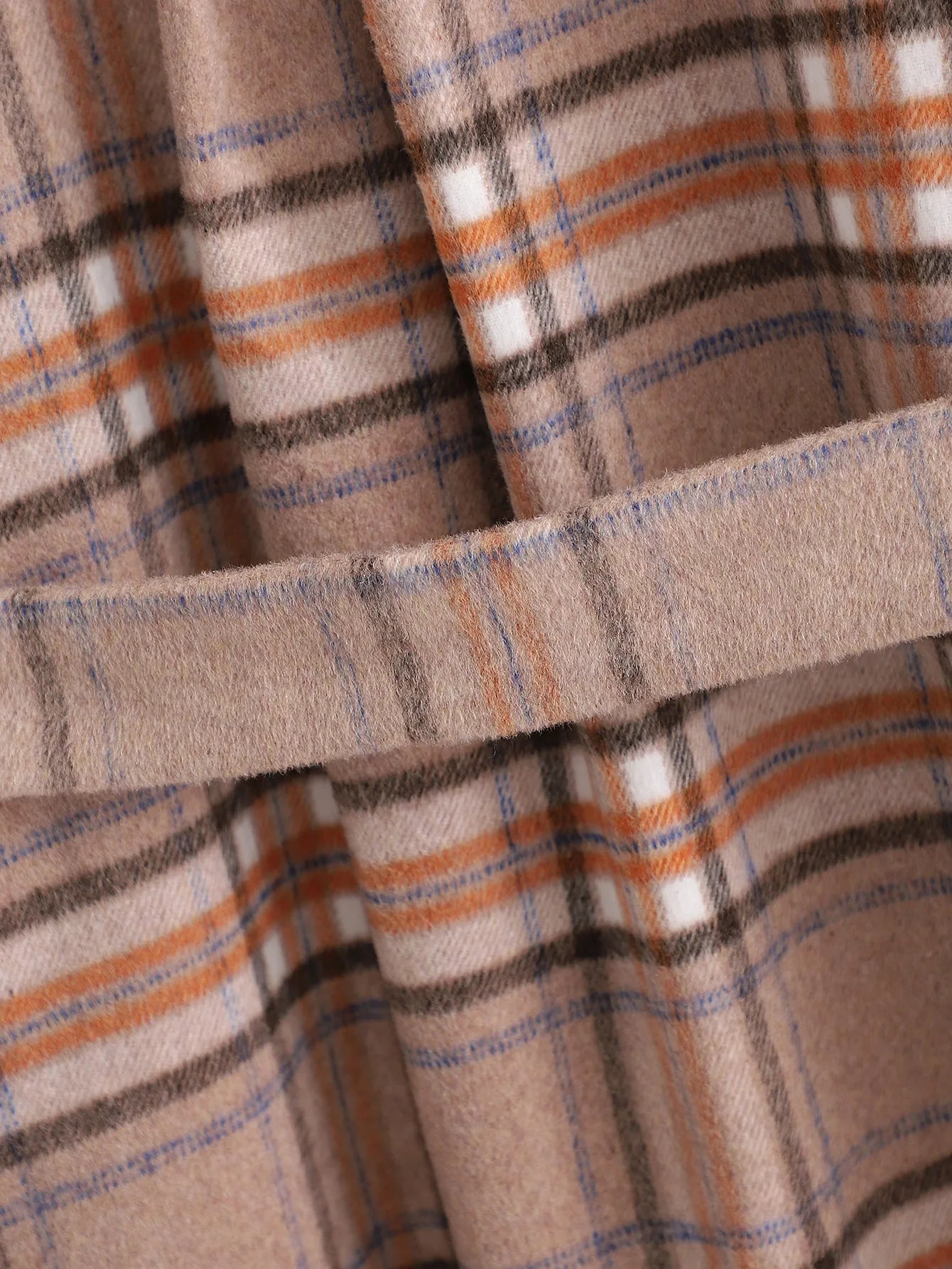 Mirelle - Manteau élégant à motifs à carreaux pour femme