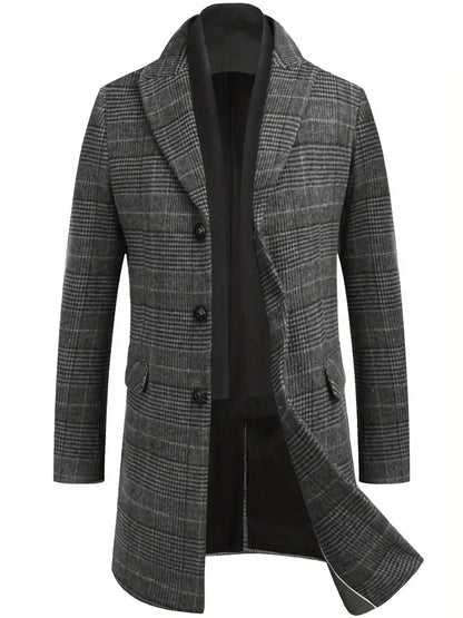 Manteau Élégant en Laine pour Homme avec Col Amovible de la Collection Savoyard