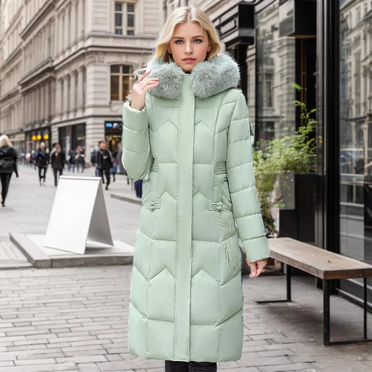 Manteau d'Hiver Élégant Long Enveloppant