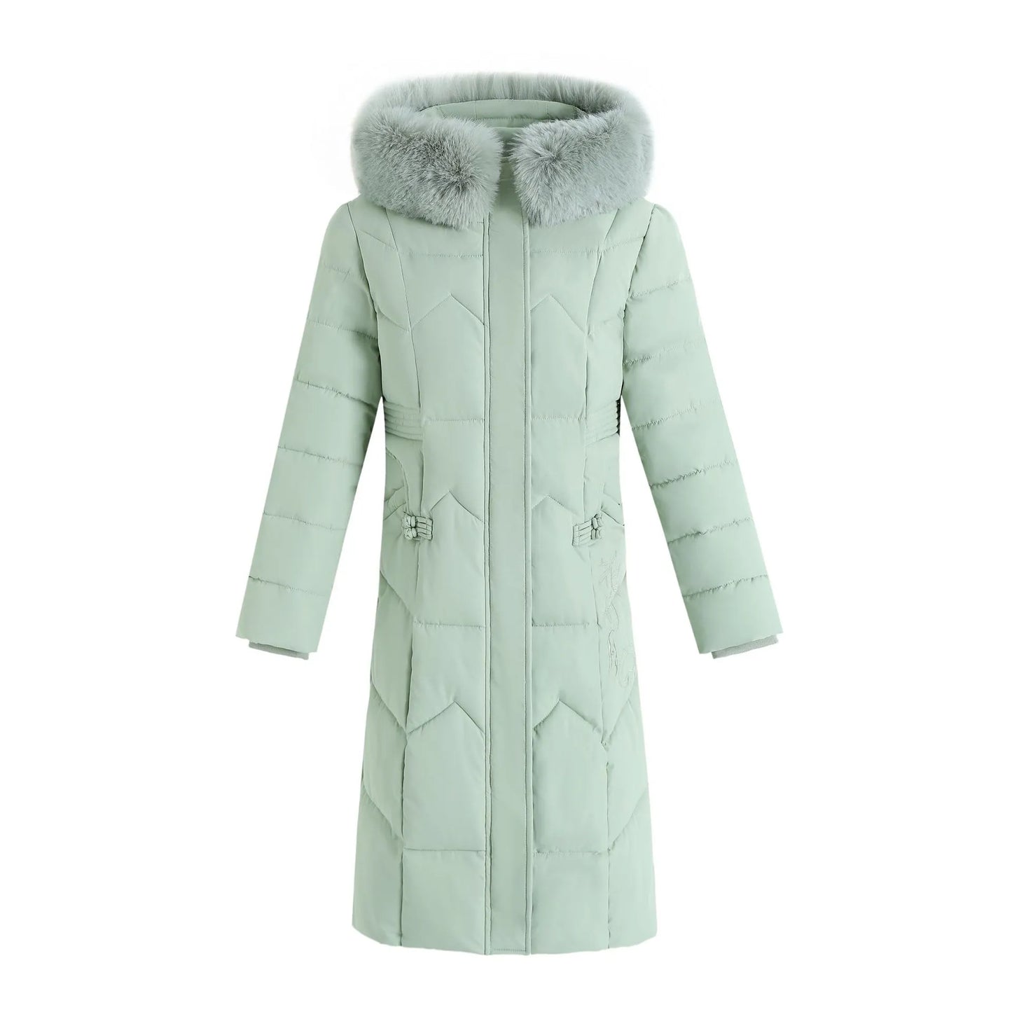 Manteau d'Hiver Élégant Long Enveloppant