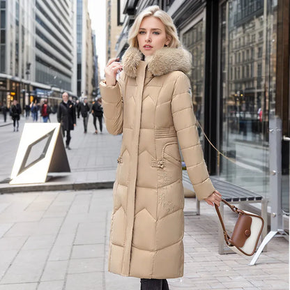 Manteau d'Hiver Élégant Long Enveloppant