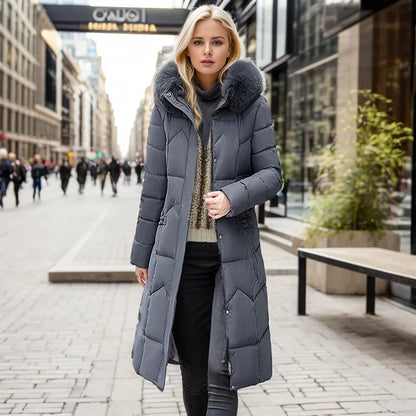 Manteau d'Hiver Élégant Long Enveloppant