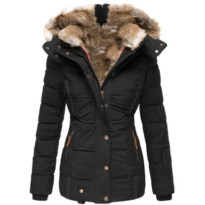LuxeFemme - Manteau d'hiver en duvet pour femme