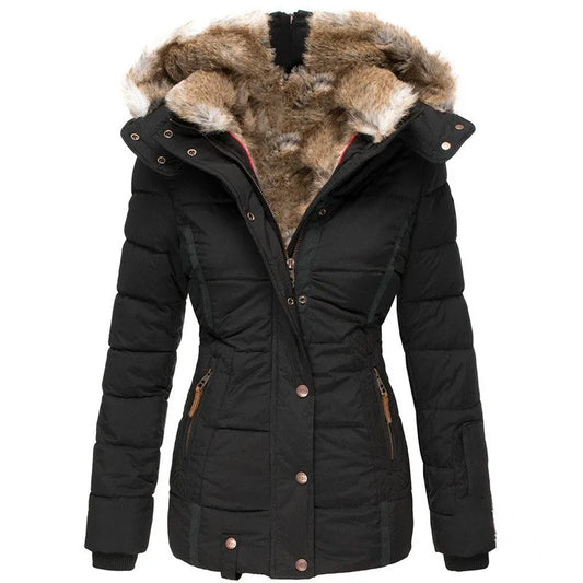 LuxeFemme - Manteau d'hiver en duvet pour femme