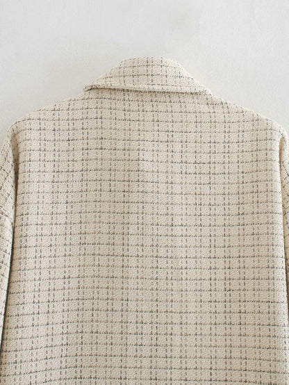 Manteau Élégance Perle - Veste pour femmes avec boutons décoratifs en perles