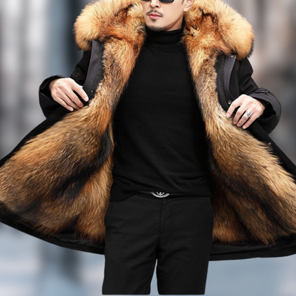 Veste d'hiver élégante pour homme avec doublure en fourrure de la collection Montier