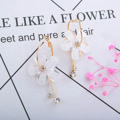 Boucles d'oreilles Élégance Fleurie en Lilas