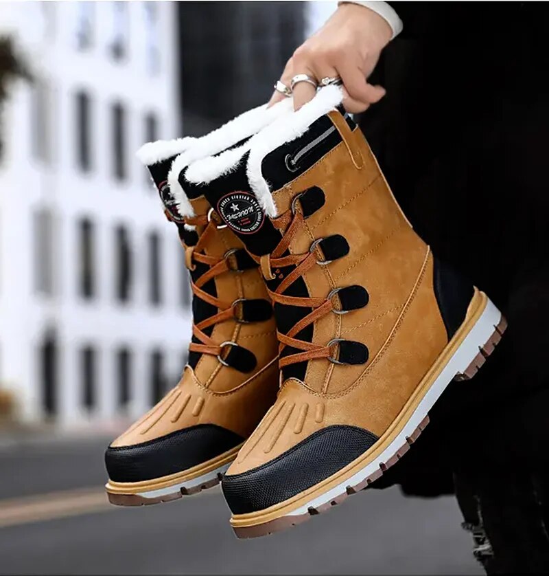 Riviera - Bottines d'hiver pour hommes imperméables et thermo-isolées