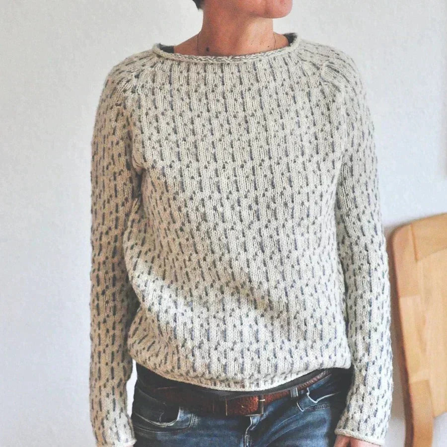 Luxe Asiatique - Pull raffiné - Coupe bateau élégante