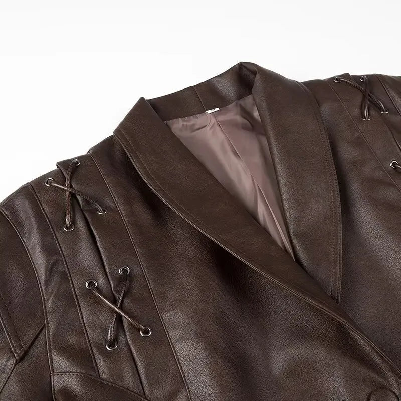 Vega - Manteau Retro à Col en V pour Femme