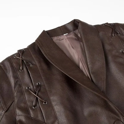 Vega - Manteau Retro à Col en V pour Femme
