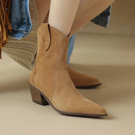 Luxeva - Bottines Élégantes Chelsea en Cuir Haut de Gamme