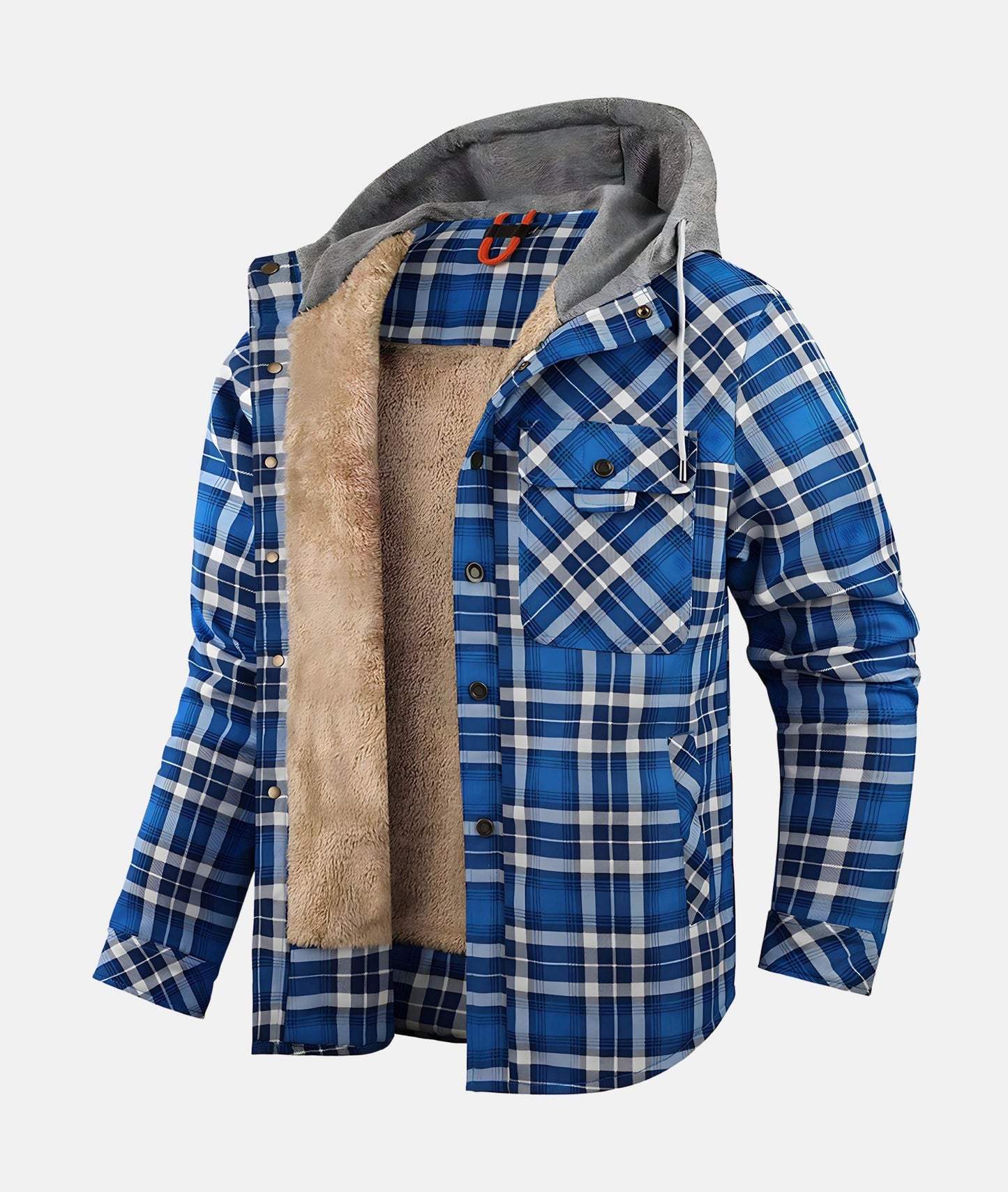 Veste Élégante à Carreaux en Flanelle - Tissu Premium - Modèle Raffiné et Confortable