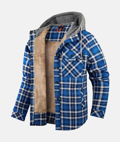Veste Élégante à Carreaux en Flanelle - Tissu Premium - Modèle Raffiné et Confortable