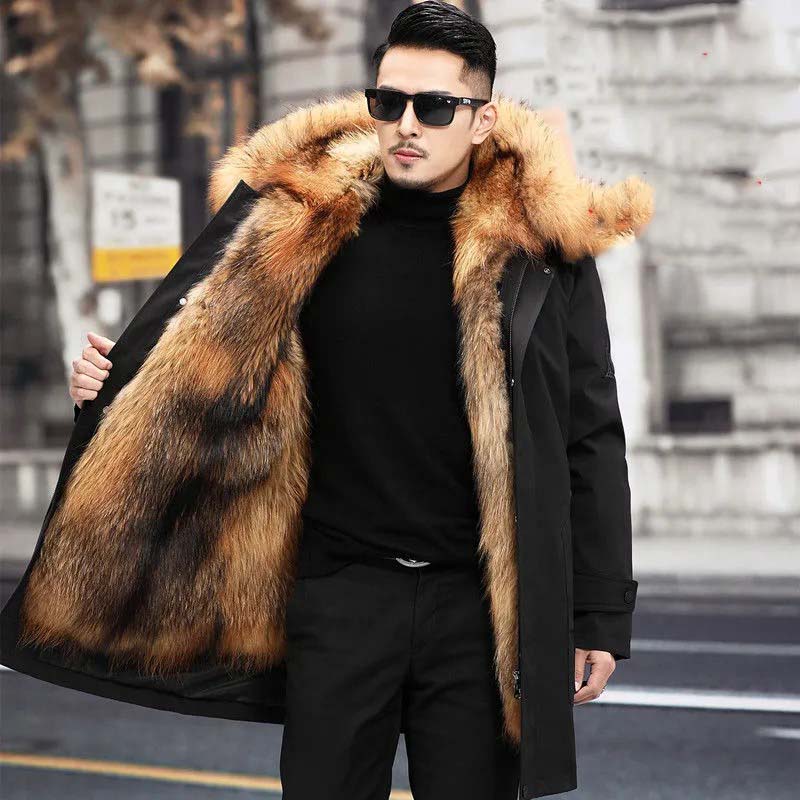 Veste d'hiver élégante pour homme avec doublure en fourrure de la collection Montier