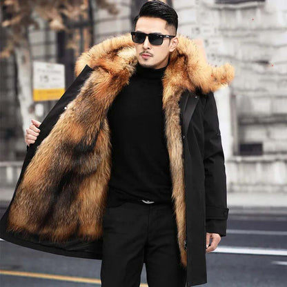 Veste d'hiver élégante pour homme avec doublure en fourrure de la collection Montier
