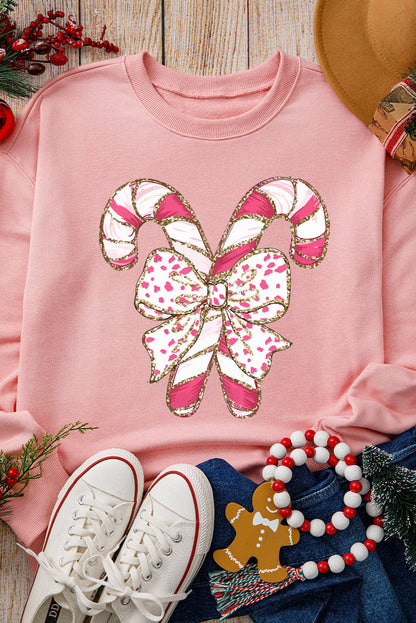 Sweatshirt de Noël à Graphisme Élégant avec Épaules Tombantes - Collection Hiver Élite