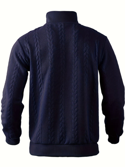 Pull rétro homme avec col zippé élégant