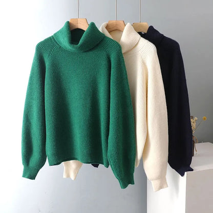 Pull-over Col Roulé Élégant Clara pour Femme
