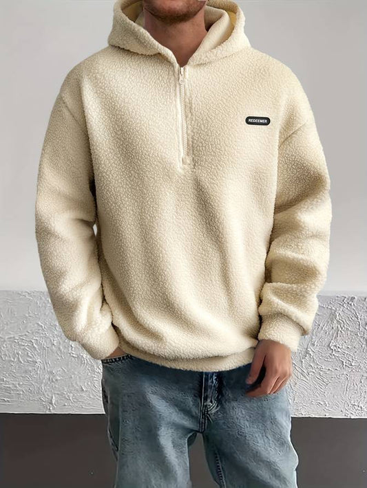 LuxeHood - Sweat-shirt en polaire avec capuche haut de gamme