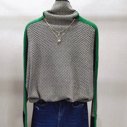 LuxeFemme - Pull en cachemire à col haut pour femme