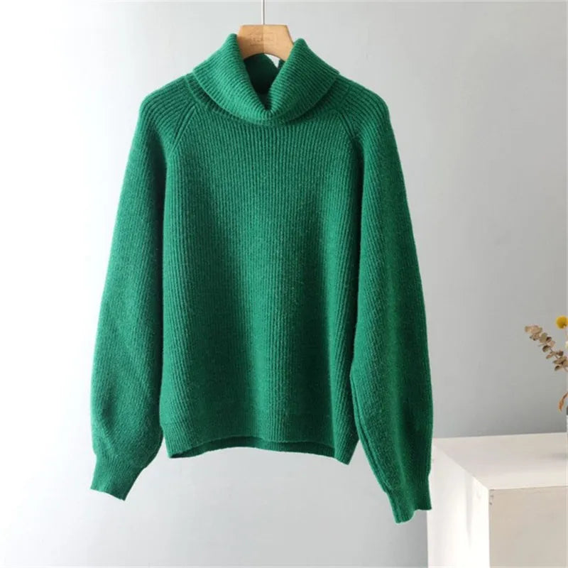 Pull-over Col Roulé Élégant Clara pour Femme