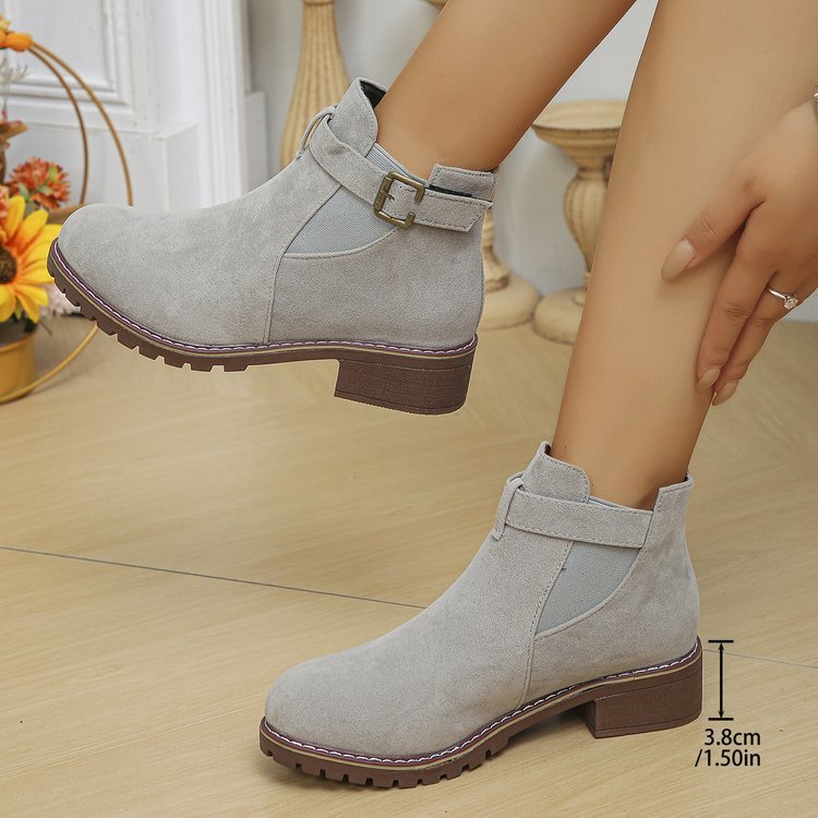 Verona - Bottines Élégantes Femme à Talon Épais et Confortable