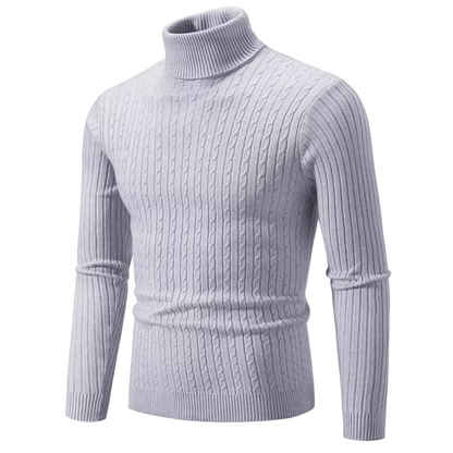 ChaleurLuxe - Pull en maille à col roulé ultra chaud et confortable
