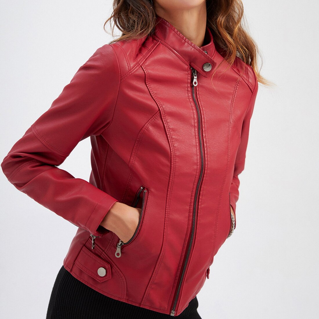 Veste en cuir haut de gamme Automne Chic par L'Artisan Cuir