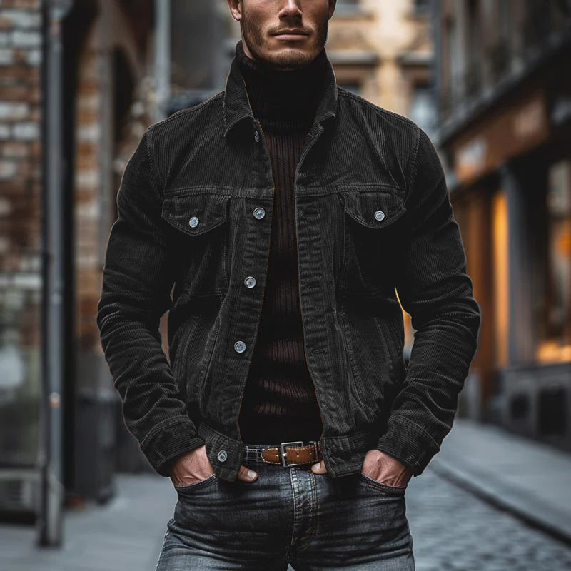 Vancouver - Blouson en velours côtelé rétro pour homme