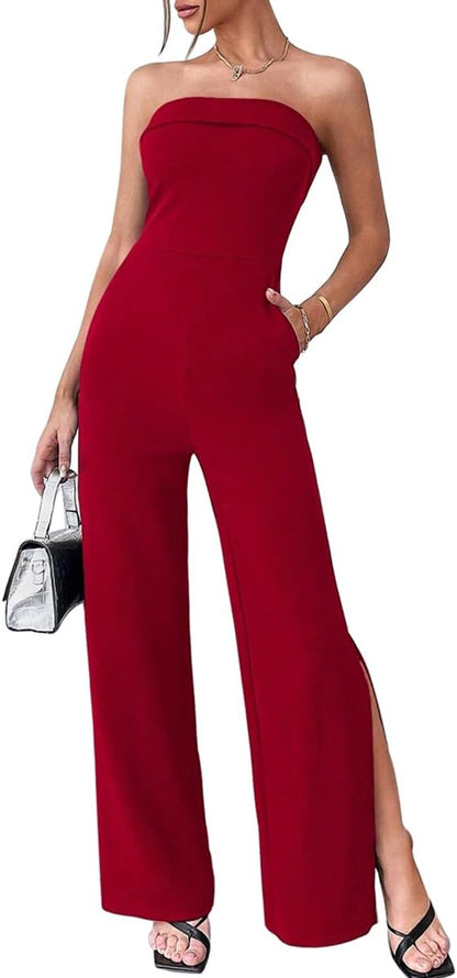 Vera Luxe - Robe dos-nu sophistiquée en satin
