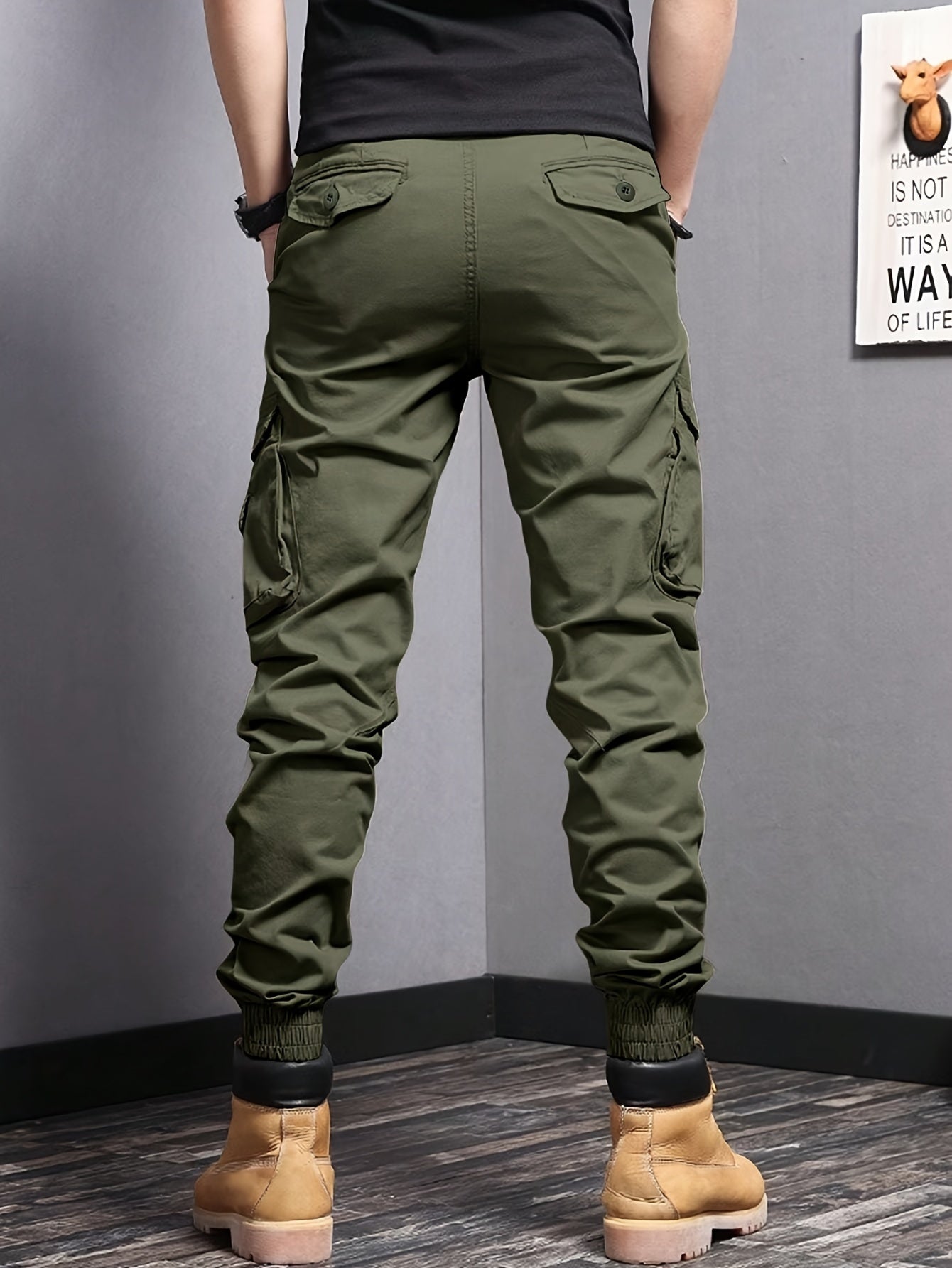 Pantalon cargo homme premium en tissu stretch - Confort et style signé Atelier Sartorial