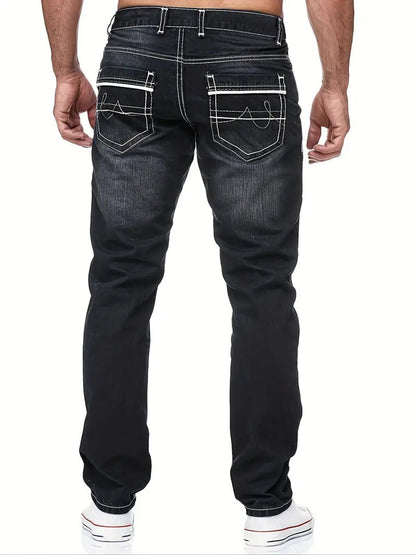 Jeans fuselés haut de gamme pour hommes par Léo