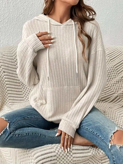Luxe Urbain - Hoodie en tricot côtelé pour un confort ultime